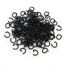 200 piezas de 6/8/10 mm Anillos abiertos de metal de colores para cadenas de collares, anillos divididos, accesorios de joyería DIY, suministros - Anillos de salto - Ver 5