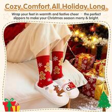 Cozy Plush Halloween Pumpkin Slippers, Non-Slip Fluffy Design - Combination M - View 3