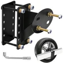 Spare Tire RackSoporte de montaje de neumático de repuesto de doble capa para remolque soporte de neumático de repuesto para remolque de barco resistente montaje de neumático de repuesto para remolque de barcoSpare Tire Rack - como en la foto - Ver 1