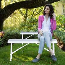 Relaxdays Panchina Pieghevole Set Da 2 Panche Da Birreria Terrazza E Giardino Plastica HLP 42 X 100 X 25 Cm Bianco