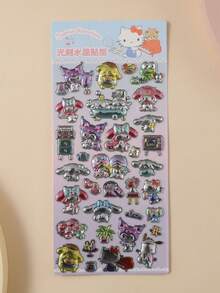 三丽鸥可爱卡通水晶贴纸 黑瞳旋律 随机款式手册装饰DIY贴纸 - 彩色 - 查看 4