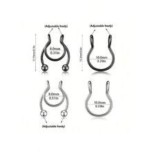 4 件套假鼻環套裝