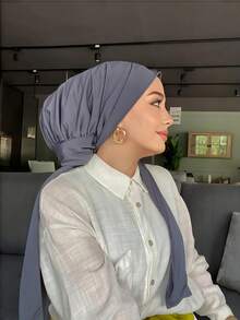 This Ready-To-Wear Hijab Is Made Of Soft, Breathable And Non-Pilling Fabric, Suitable For Daily Wear Throughout The Year For Muslim Women. - Easy-to-wear Hijab - View 17