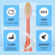 Compatible  One Series Sonicare Electric Toothbrush Replacement Brush Heads, 10 Pack (Miami Coral, Medium){Inchcolor_nameinch:InchMiamiCoralinch,Inchsize_nameinch:Inch1Count(Packof10)Inch} - 邁阿密珊瑚 - 查看 4