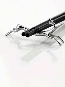 1 pieza Soporte de cubiertos con forma de ciervo de aleación de zinc plateada, soporte multifuncional para cuchillo, tenedor, palillos, estante para utensilios y reposaespátulas de cocina, adecuado para el hogar y el restaurante