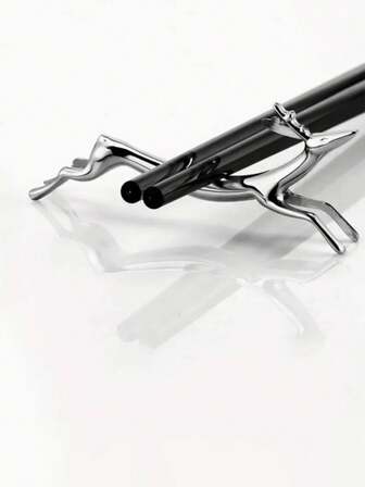 1 st kreativ bestickhållare i silverzinklegering i form av ett rådjur, multifunktionellt ställ för kniv, gaffel och ätpinnar, redskapsställ och skedställ i köket, lämplig för hem och restaurang