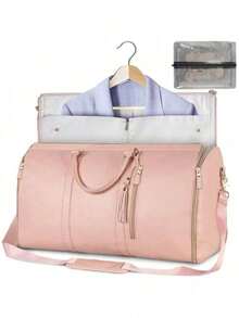 New Large Travel Bag Women Foldable Waterproof Daily Style, FASHION SHOP - 乾枯玫瑰色 - 查看 1