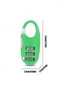 Mini Colorful Locks With Keys For Suitcase And Luggage,3 - Digit Code Anti - Theft Lock, Portable Travel Luggage Lock For Suitcases, Backpacks, Gym Bags & Lockers, Durable Metal Construction, Ideal For Travelers, Commuters & Outdoor Enthusiasts, Stylish Luggage Protection,School Gym Locker, Sports Locker, Fence, Toolbox, Gate, Case, Storage