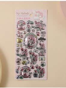 三丽鸥可爱卡通水晶贴纸 黑瞳旋律 随机款式手册装饰DIY贴纸 - 彩色 - 查看 7