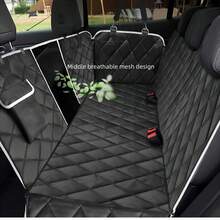 Pet Dog Car Seat Cover With Waterproof Mesh Window And Storage Bag, Durable, Scratch-Resistant And Non-Slip, Dog Hammock Fits Most Cars/Trucks/SUVs - Multicolor - View 2