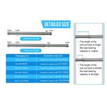 70-120cm/87cm-160cm Extendable Stainless Steel Wardrobe Rail, Adjustable Clothes Rail Pole With End Sockets - 87-160CM - View 6