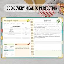 BUBU Libro de recetas en blanco, escribe tus propias recetas, libro de recetas en blanco lindo, libro de recetas en blanco de 8X5.6 pulgadas, adecuado para recetas caseras, cuaderno de recetas con tapa dura, escribe tus propias recetas, útiles escolares, vuelta al cole, regalo del Día del Maestro, regalo del Día de la Madre - Verde - Ver 3