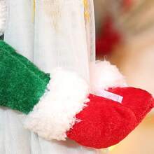 1/2 pezzi Decorazione natalizia, Tenda natalizia, Adatta per casa e celebrazioni festive, Decorazione per Natale, Ognissanti, Ringraziamento, Fermagli per tende da festa di Natale, Fermagli per tende