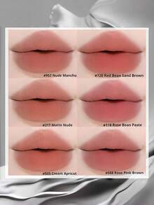 NOVO Waterproof, Sweat-Resistant, Non-Fading, Soft Matte Lipstick, Lightweight Long-Lasting Lipstick, Suitable For Daily Makeup, Commuting, Students, No-Makeup Look - 505# Cream Apricot - View 7