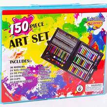 208 piezas/Set Combo de herramientas de pintura para estudiantes, incluye pinceles y bolígrafos de acuarela, lavables (patrones, accesorios y colores surtidos al azar, sin papel de dibujo incluido), set de pintura para principiantes, regalo de Navidad, vuelta al colegio, graduación, suministros de campus, recuerdo de fiesta en casa - Multicolor - Ver 17