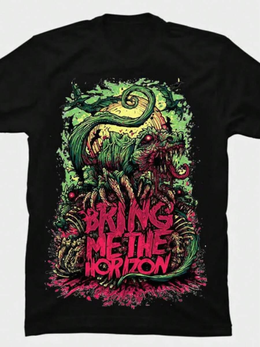 Bring Me The Horizon T-Shirt (1) - 黑色 - 查看 1