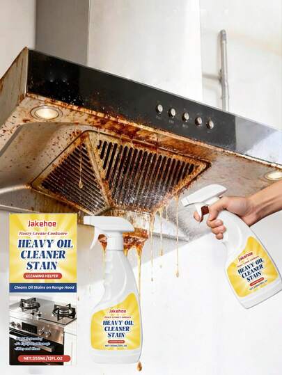 jakehoe Desengrasante de alta resistencia, portátil y fácil de limpiar, adecuado para eliminar grasa, manchas y residuos de la cocina, el horno y las sartenes