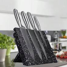 Magnetic Knife Holder Knife Block Rack Kitchen Organisation Cutlery Set Storage - Black - View 2