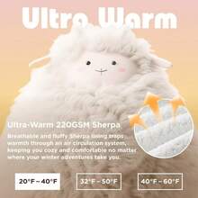 Oversized Wearable Hoodie Blanket, Soft Fuzzy Microfiber & Sherpa Wearable Blanket Sweater With Giant
