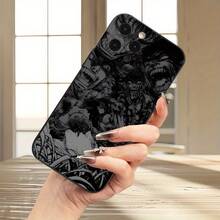 Funda de Teléfono Mate a Prueba de Golpes con Patrón de Anime para Hombres, TPU, Pantalla Completa, Ojos de Ángel, Protección de Lente, Compatible con iPhone 16/16 Plus/16 Pro/16 Pro Max/15/15 Plus/15 Pro/15 Pro Max/14/14 Plus/14 Pro/14 Pro Max/13/13 Pro/13 Pro Max/12/12 Pro - Mezcla de colores - Ver 4