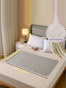 Tấm lót chống thấm 4 lớp có thể tái sử dụng, tấm bảo vệ nệm cỡ lớn, tấm lót nệm chống thấm có thể giặt, thích hợp cho việc chăm sóc phụ nữ trong kỳ kinh nguyệt, người già và thú cưng, tấm lót nệm dày dặn, thấm hút tốt, chống thấm nước cho viện dưỡng lão, ký túc xá, vệ sinh. - Nhiều màu - Xem 9