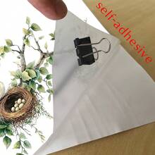 1/2pcs Bird's Nest And Branches Wall Sticker, Removable Self-Adhesive Spring Green Leaves Birds Vinyl Sticker For Living Room Bedroom Kitchen Playroom Nursery - Multicolor - View 9