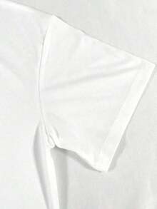 Summer Women's-Shirt With Oversized Casual Print And Bow Detail - White - View 5