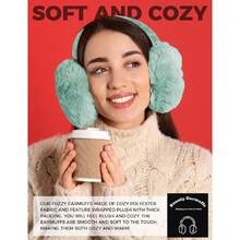 Ear Muffs Winter Women Men Soft Earmuffs Cute Ear Covers Cold Weather Fluffy Ear Warmers Headband Winter Accessories,26339494 - Mint Green - View 5