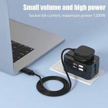 1pc/2pcs Universal Travel Adapter, Dual USB Ports, 110V-240V Input, EU/US/UK/AU Plugs, Surge Protection, Suitable For Over 150 Countries, Essential For Business Trip And Travel - View 8