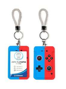 1pc ABS Game Controller Shaped Fashionable Keychain Pendant, Bag Charm, ID/Card Holder, Suitable For Gifts And Daily Use - Multicolor - View 9