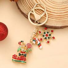 إكسسوارات بموضوع عيد الميلاد: شجرة عيد الميلاد الإبداعية، سلاسل مفاتيح أحذية عيد الميلاد، سلاسل مفاتيح من السبائك، تميمات للحقائب، هدايا صغيرة بسلسلة عيد الميلاد