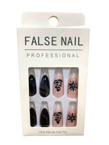 Press On False Nails - Black - View 2