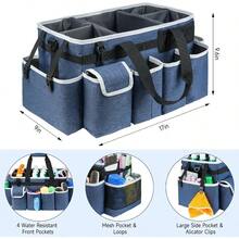 Cleaning Caddy BagExtra Large Cleaning Plies Organizer With Handle For Housekeepers Blue - Extra Large - View 3