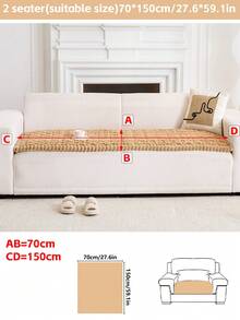 1pc Boho Pet Sofa Covers, Soft Washable Dog Blanket With Elastic Edges, Furniture Protector Mat For Couches And Sofas