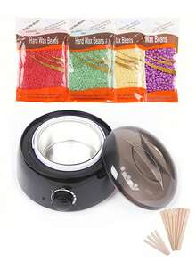 Mesin Pemanas Lilin untuk Penghilangan Bulu, Cocok untuk Waxing Tangan, Kaki, dan Tubuh (SPA), Termasuk Wadah Lilin, Butiran Lilin, dan Stik Kayu - Steker Tipe AS A (110-127V) - View 1