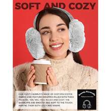 Ear Muffs Winter Women Men Soft Earmuffs Cute Ear Covers Cold Weather Fluffy Ear Warmers Headband Winter Accessories,26339491 - 深灰色 - 查看 5