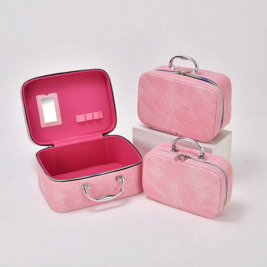 maletín de maquillaje - Rosa Pálido - Ver 1