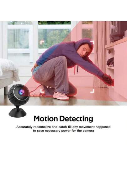 1pc Small 1080p Spy Camera, 2.4G Wireless WiFi Hidden Full HD Home/Office Security. view 3