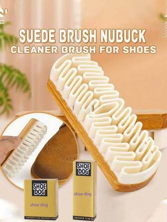 2/1pc Shoe Loading Cleaning Brush, Suede Eraser Shoe Cleaner, Rubber Cleaning Sponge Brush For PU Leather, Nubuck, Small Sneaker Whitener, Easy To Hold Sneaker Cleaner, Suede And Rubber Soft-Bristle Shoe Cleaner, Combs Velvet Surfaces