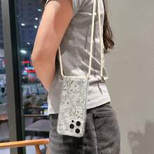 Convenient Lanyard Phone Case With Adjustable Lanyard And Shoulder Strap, Airbag Transparent TPU Shockproof Protective Case Compatible With Apple And Phones, Suitable As Birthday And Christmas Gift For Couples, Women, Daughters, Girlfriends, Teenagers - Clear - View 2