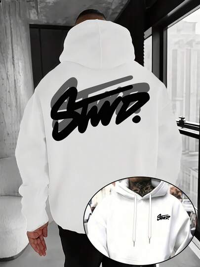 グラフィティ風の両面プリントカジュアルドローストリングパーカー。グレーのシャドー効果のある「STWD」ロゴ柄。ゆったりとしたフィット感とポケットが特徴で、着回し力抜群のカジュアルルックを演出。春、秋、冬、夏のファッション通の第一候補として、普段着、通勤、旅行、キャンプ、パーティー、レジャーなど、様々なシーンで活躍します。