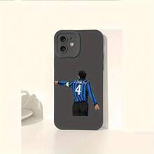 Funda de teléfono con patrón de jugador de fútbol Javier Zanetti, patrones creativos de  caliente, nueva funda de teléfono móvil con ojo de ángel, divertida, simple y de moda para hombres y mujeres, adecuada para fundas de teléfono móvil  11/12/13/14/15/16/16E/16PRO/16 - Mezcla de colores - Ver 5