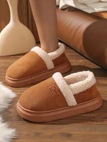 时尚防滑、保暖、轻便的女士拖鞋包 - 棕色 - 查看 5