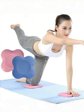 1pc Thickened 2mm Yoga Knee Pads & Wrist Support Set - Non-Slip TPE Joint Protector For Pilates, Plank & Fitness | Multi-Purpose Elbow/Hip Cushion