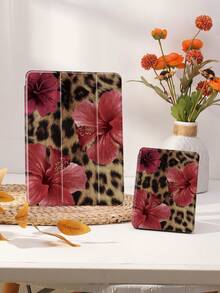 Leopard Print Tablet Protective Case, Compatible With IPad 9.7/10.2/10.5/10.9/12.9/Pro 11 (10th Gen), Galaxy Tab S6 Lite 10.4 Inch, Kindle Paperwhite 2024 (12th Gen), 2022 Kindle (11th Gen). Soft And Shock-Resistant, With Smart Stand/Auto Wake/Sleep Function. Leopard Print Protective Case.