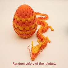 1pc 3D Printed Giant Scaled Dragon Egg + 23.62 Inch Large Decorative Item, Home Gift, Party Gift, Halloween & Christmas Gift, Fashionable Scaled Dragon Decor