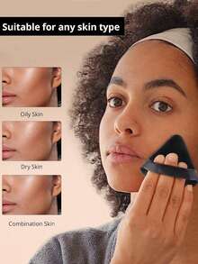 12个可重复使用的三角形化妆海绵，多功能化妆工具，适用于粉底、遮瑕膏、BB霜、防晒霜、气垫、腮红等。完美替代化妆刷，是旅行和居家使用的理想之选。