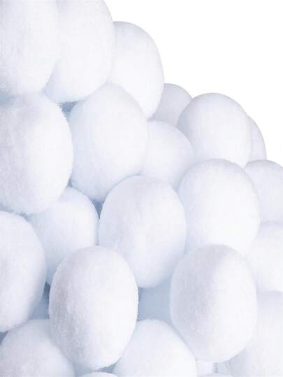 25pcs Soft And Fluffy Artificial Christmas Snowball Indoor Snowball Fight Set, Suitable For Indoor Or Outdoor Play Clean, And Mud-Free - Snow Plush Ball, Suitable To Play Anytime, Christmas/Winter Holiday Realistic Fake Snowball Throwing Game, For Indoor Home Decoration, Christmas Tree Snowball Fight, Outdoor Christmas Holiday Party, Atmosphere Decoration