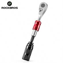 ROCKBROS 1pc Mini Ratchet Wrench With 10 Bits 1/4 Inch Ratchet Box Repair Tool Set With Tire Wrench Bicycle Multitool With Magnetic Bits Ratchet Set For On The Go MTB - Black - View 11