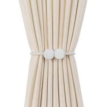 Best Selling Simple No-Drill Pearl Design Magnetic Curtain Clips For Living Room, Bedroom, Kitchen Window Curtain Ties